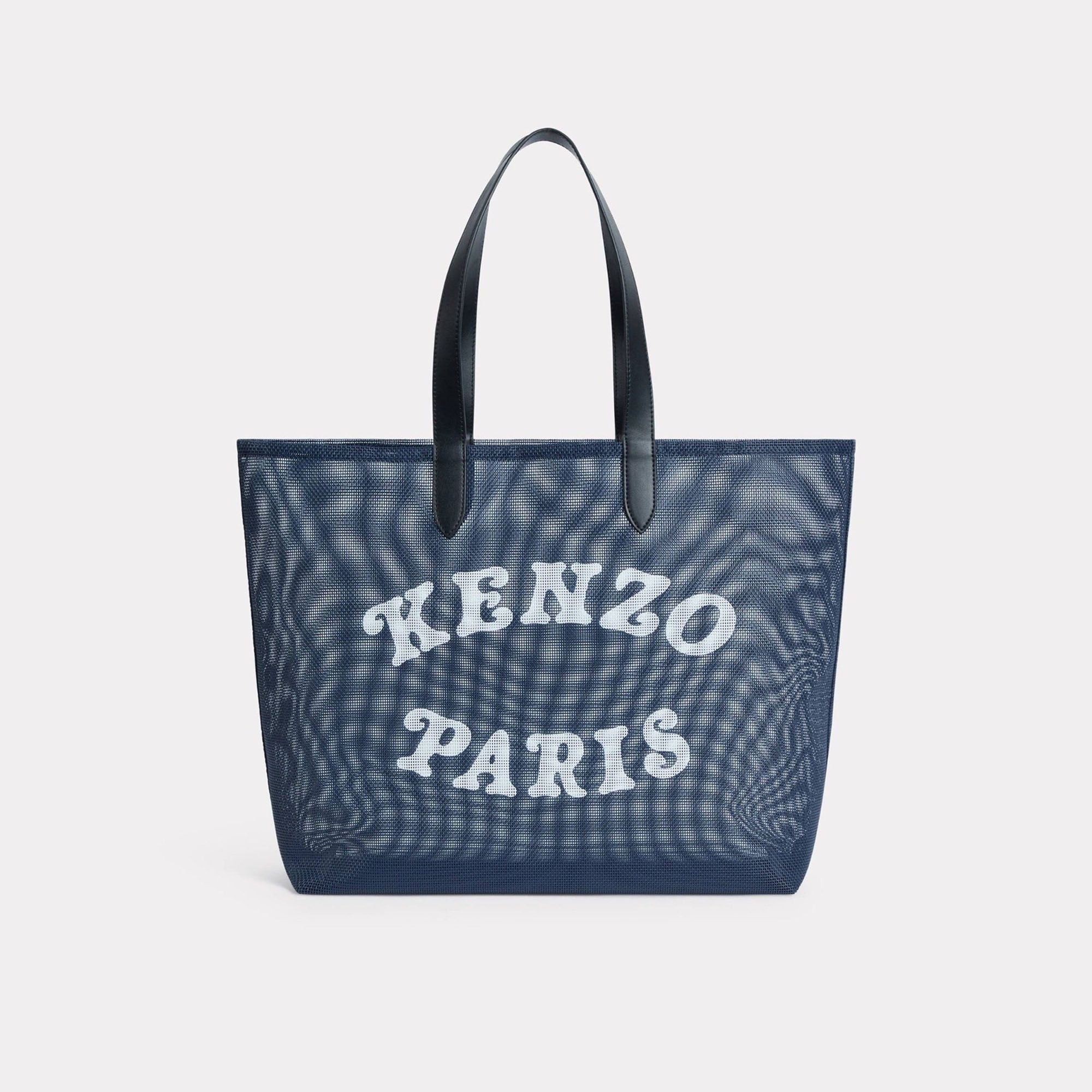 KENZO Play' Large Tote Bag In Mesh - Navy Blue – Online KENZO Play' Large Tote Bag In Mesh - Navy Blue – Online