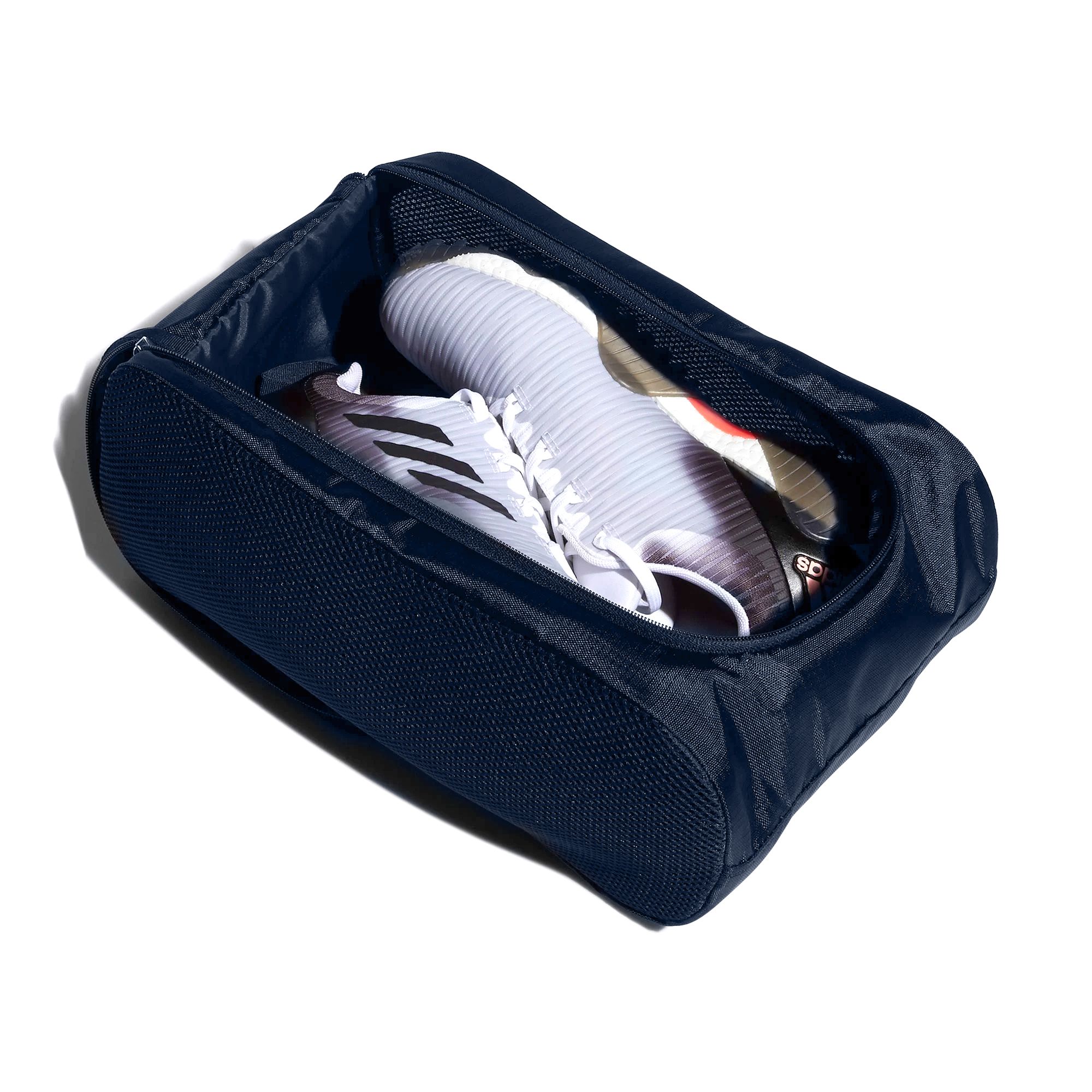  adidas Shoe Bag - Navy / White Stripes 