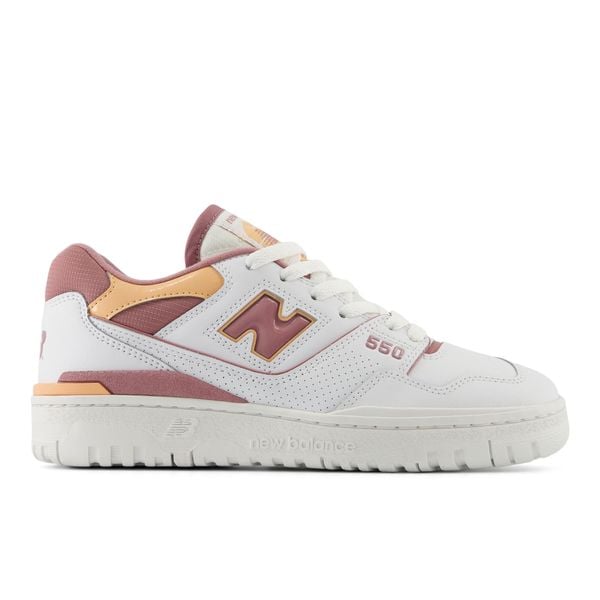  New Balance 550 - White / Rosewood 