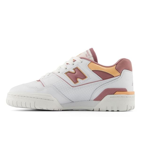  New Balance 550 - White / Rosewood 