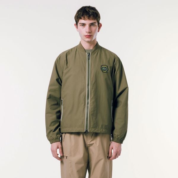  Lacoste Lightweight Bomber Jacket - Khaki 