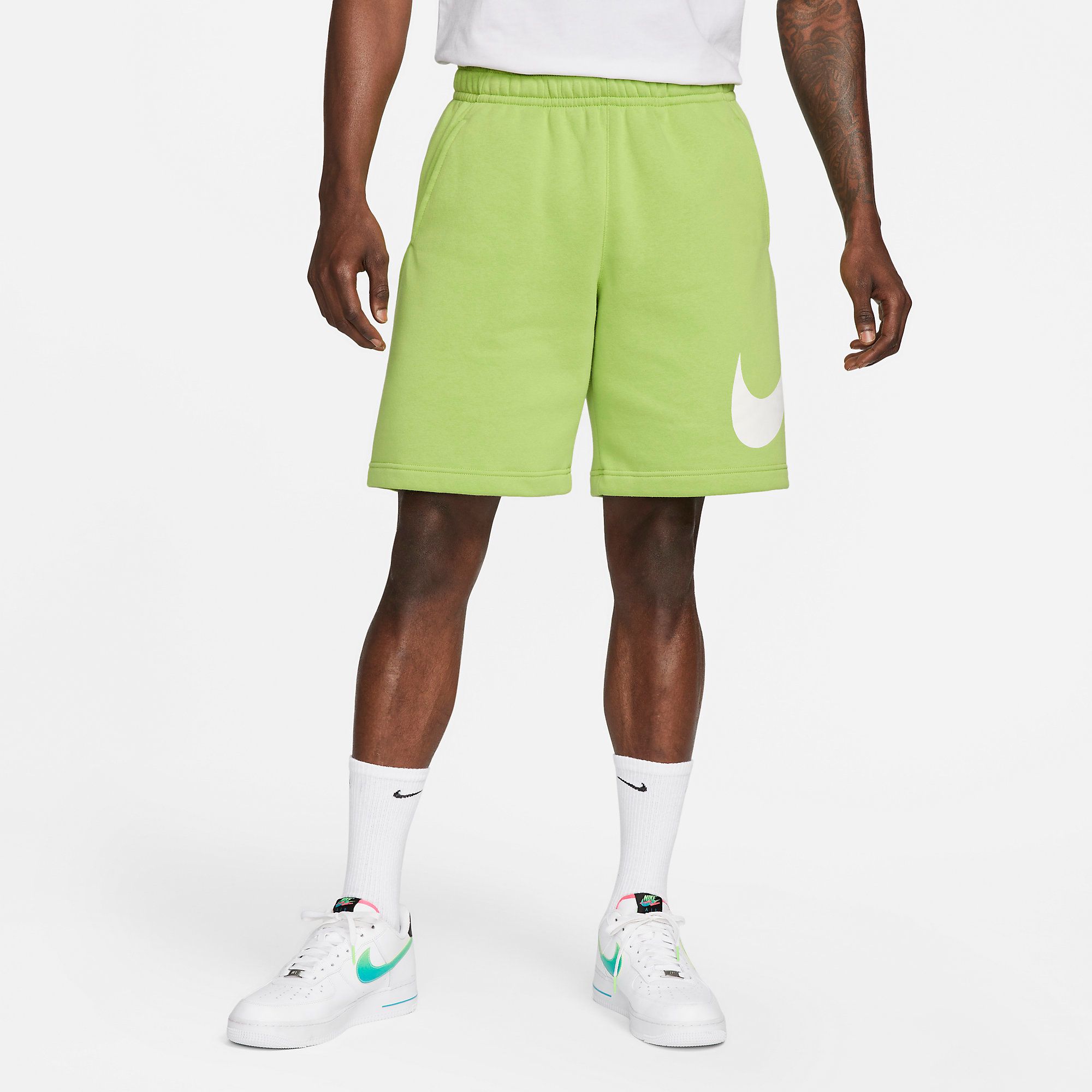  Nike Sportswear Club Shorts - Lime Green 