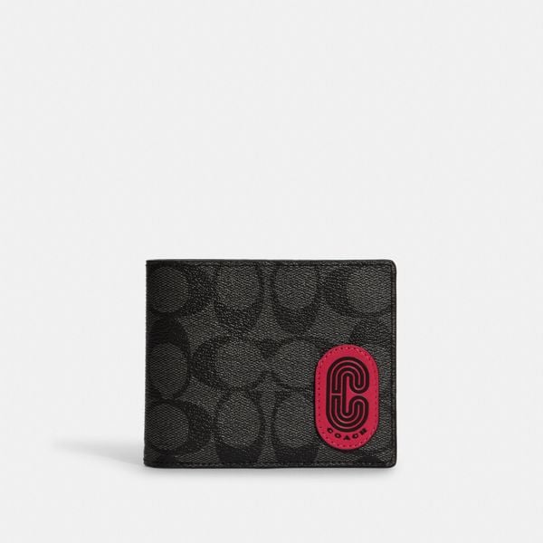  Coach 3 In 1 Wallet In Colorblock Signature Canvas With Coach Patch - Denim 