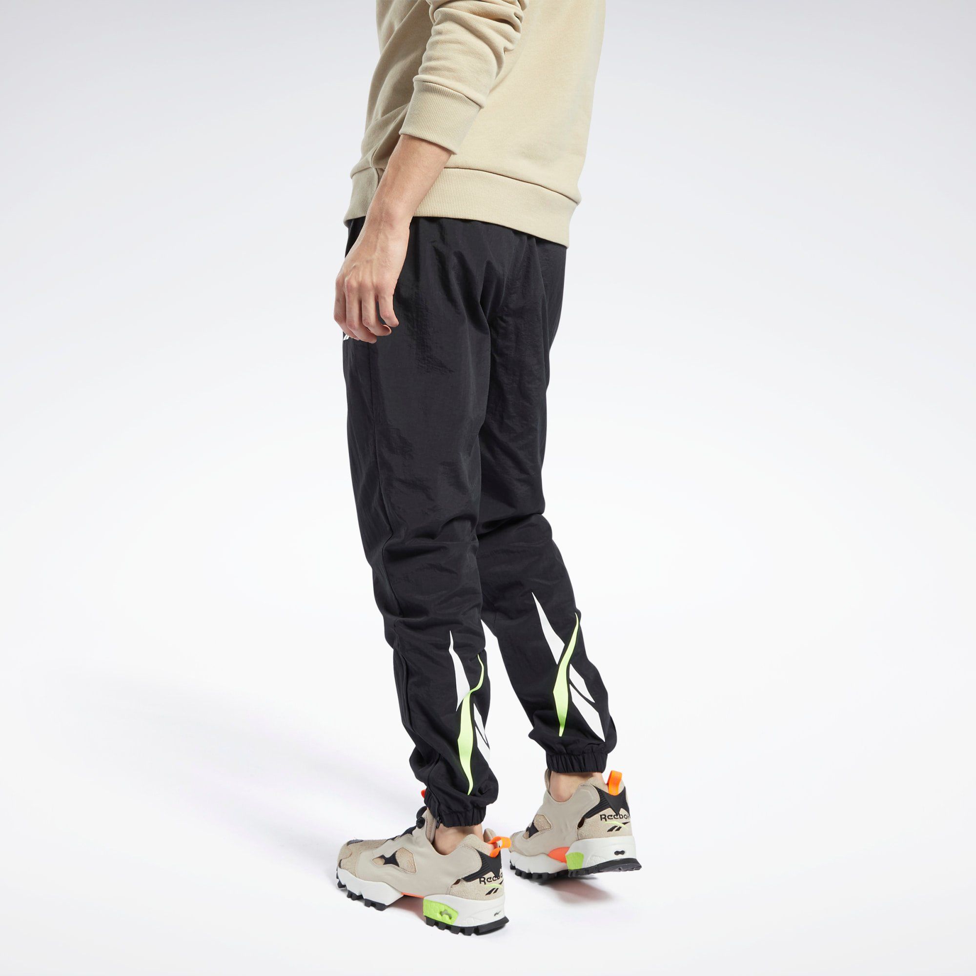  Reebok Classics Vector Track Pants - Black/Green 