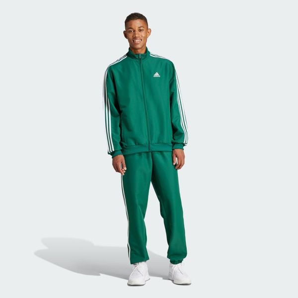  adidas 3-Stripes Woven Track Pants - Green 