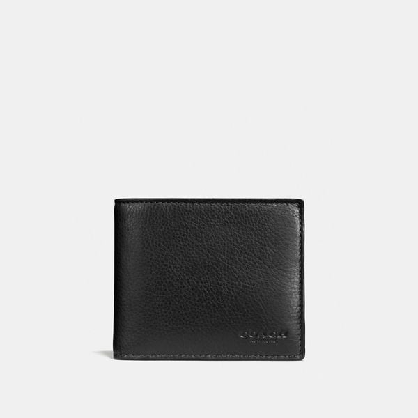  Coach 3-In-1 Wallet in Calf Leather - Black 
