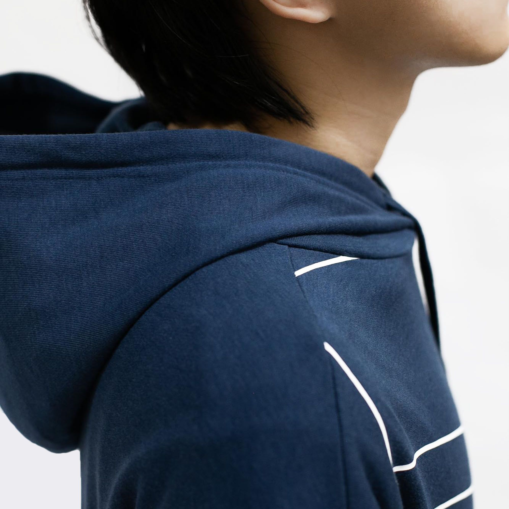  adidas Giant Logo Hoodie - Crew Navy / Beige 