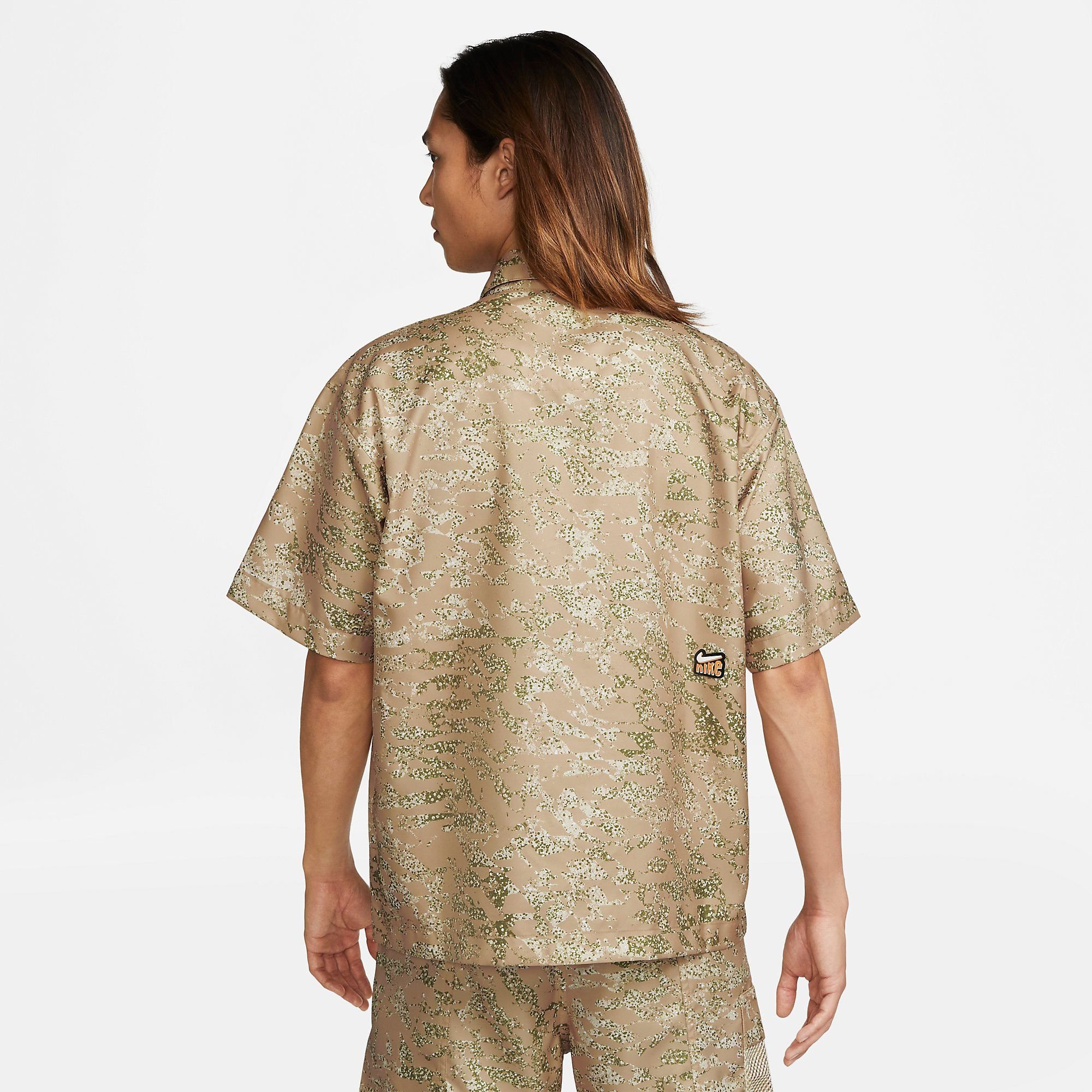  Nike Dri-FIT Printed Short-Sleeve Shirt - Beige 