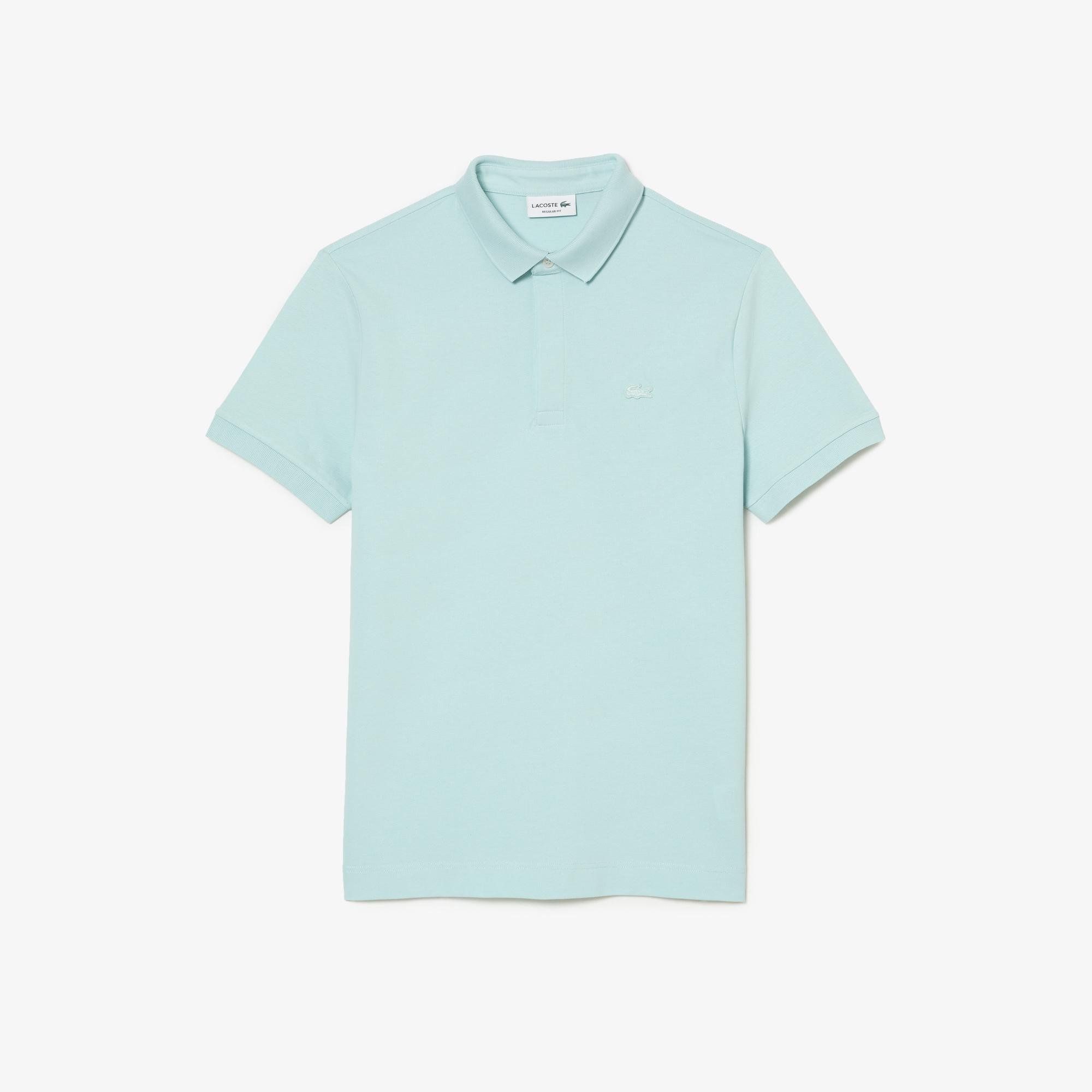  Lacoste Paris Polo Shirt Regular Fit Stretch Cotton Piqué - Green 