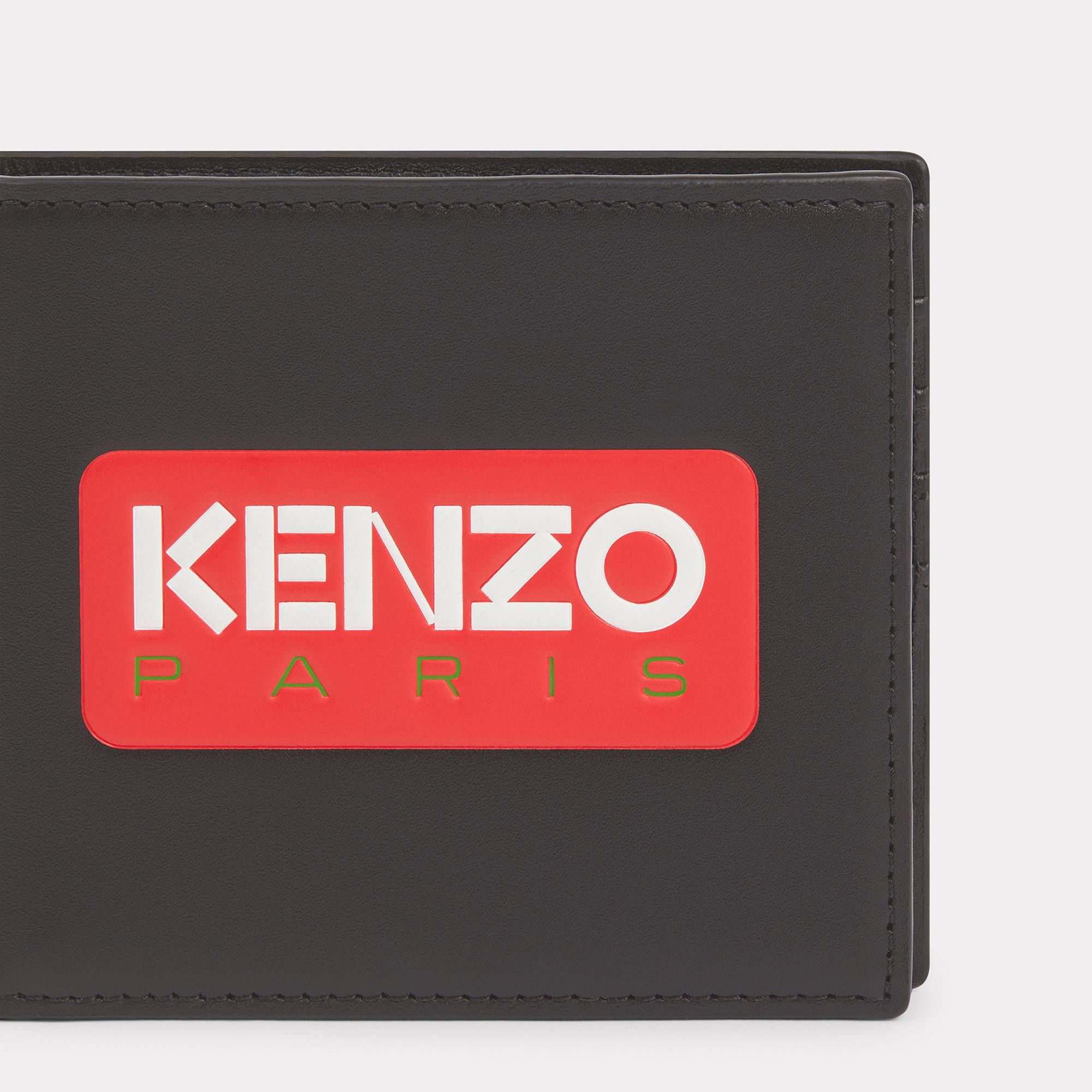  KENZO Paris Leather Wallet - Black 