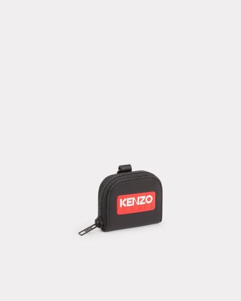  KENZO Paris leather AirPods case - Black 
