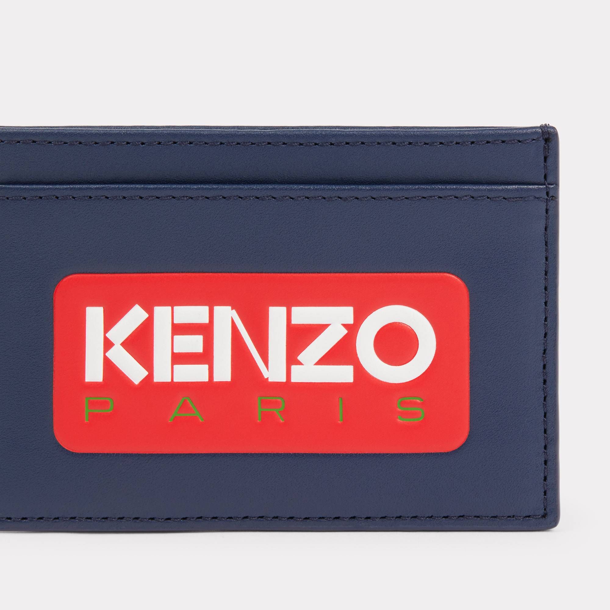  KENZO Paris Leather Cardholder - Midnight Blue 