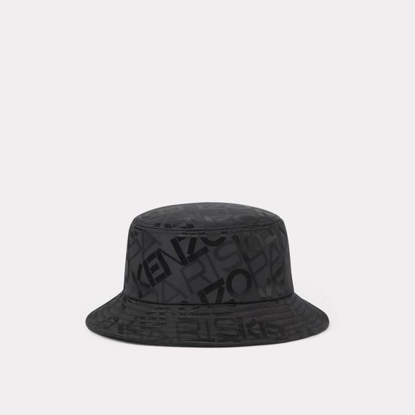  KENZO Paris Bucket Hat - Black Print 