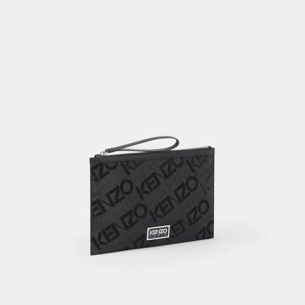  KENZO Paris Large Pouch - Black Print 