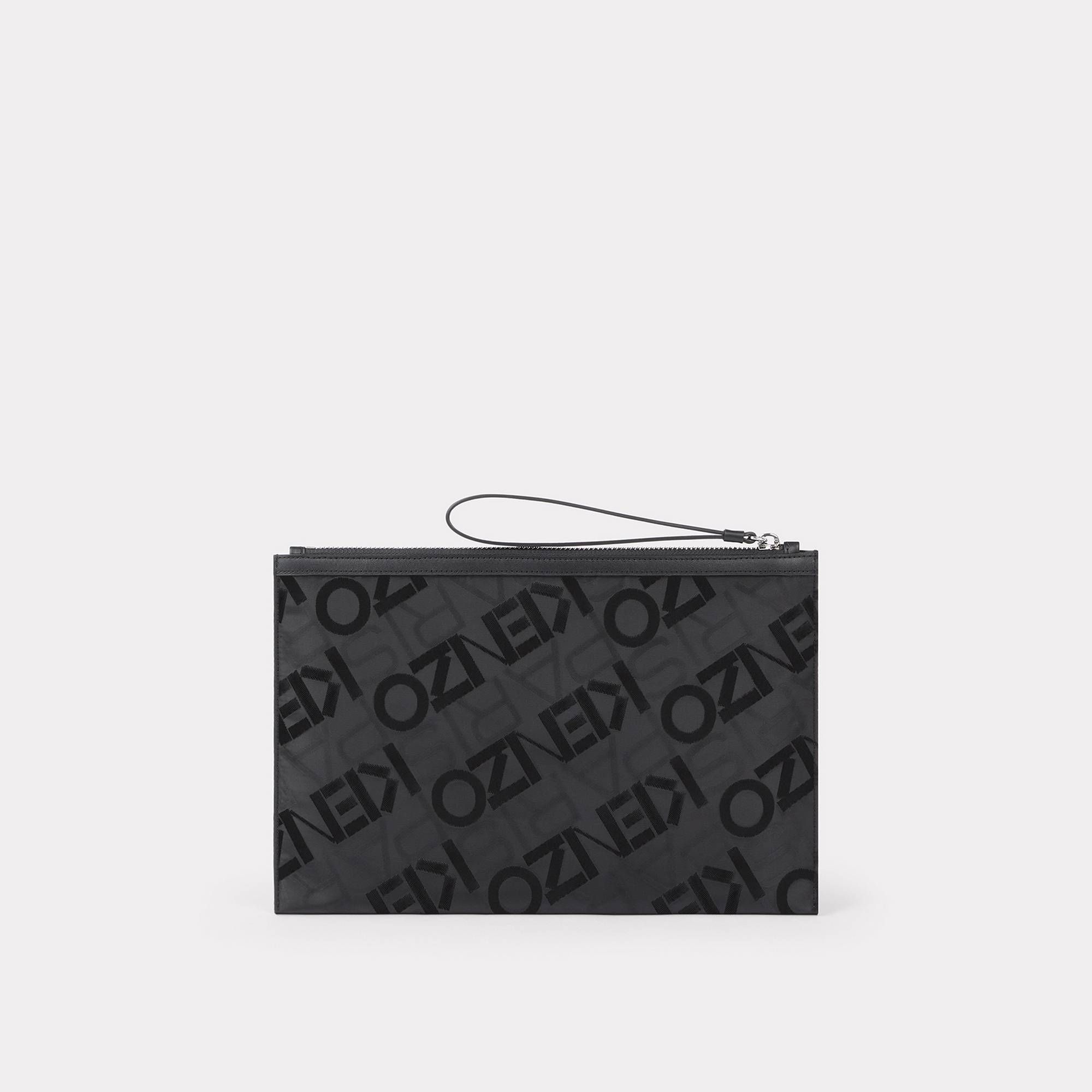 KENZO Paris Large Pouch Black Print