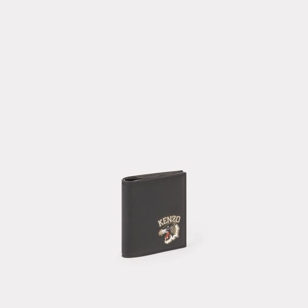  KENZO 'Varsity Jungle' Leather Mini Wallet - Black 