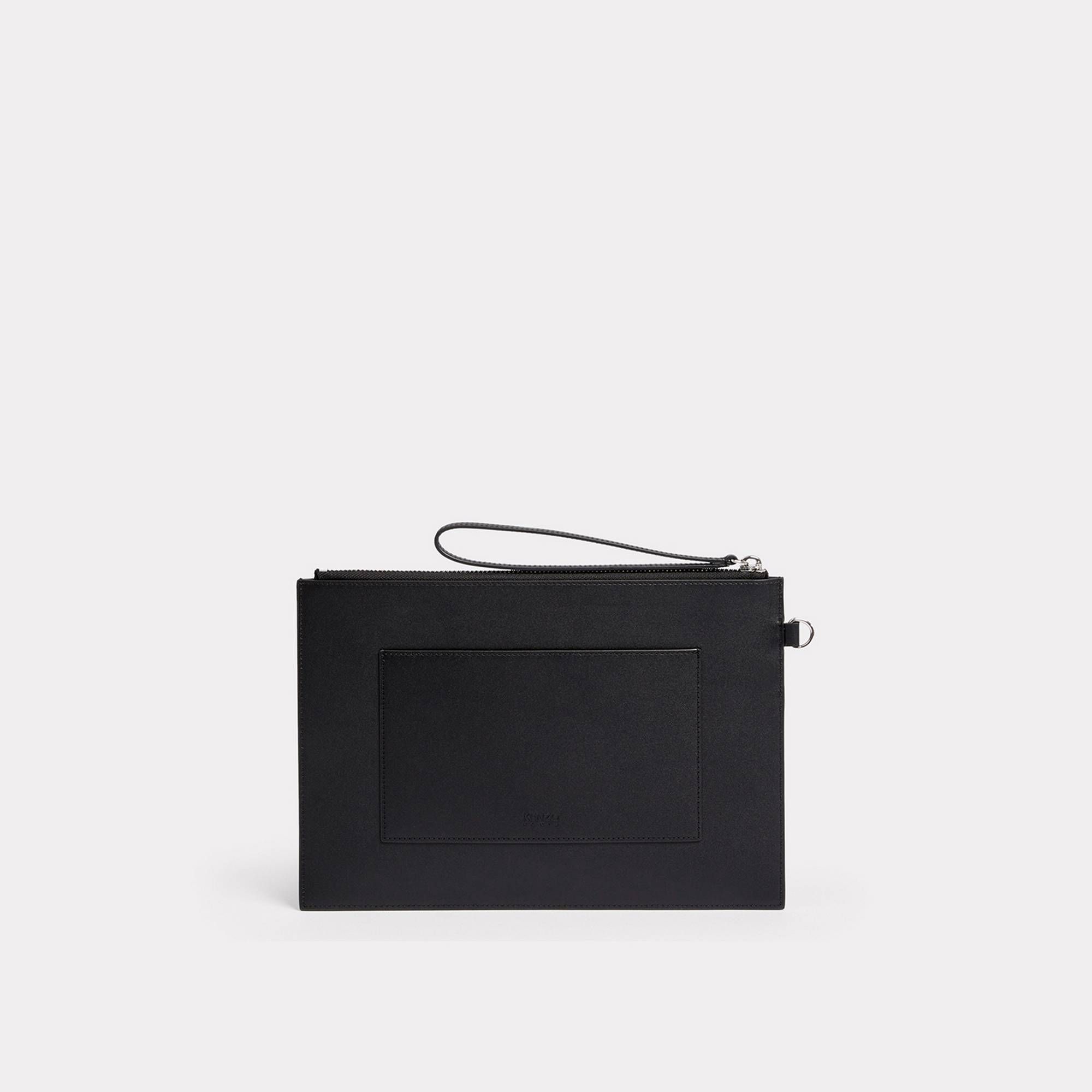  'KENZO Target' Large Leather Purse - Black 