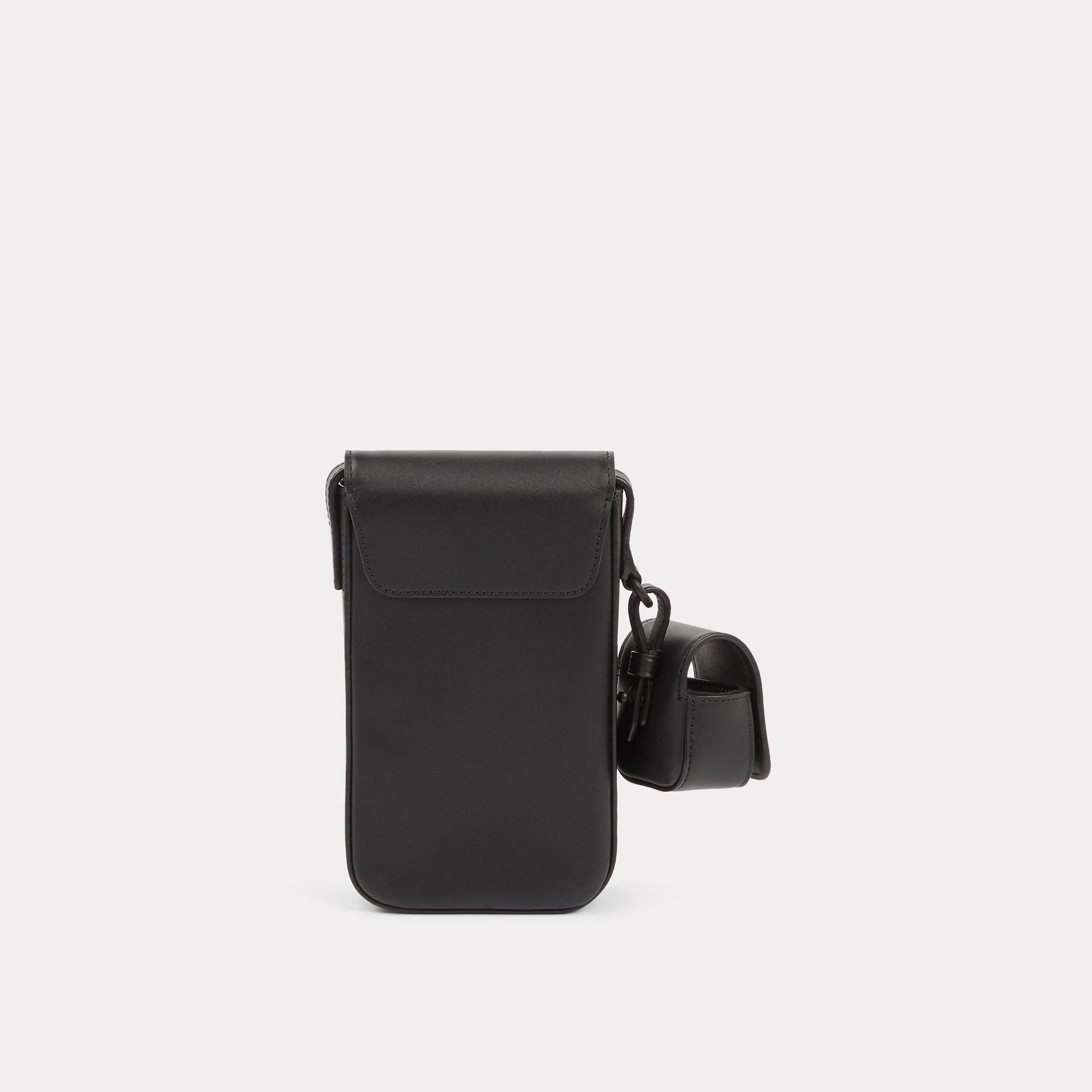  KENZO Paris Cross-body Leather Phone Case - Black 