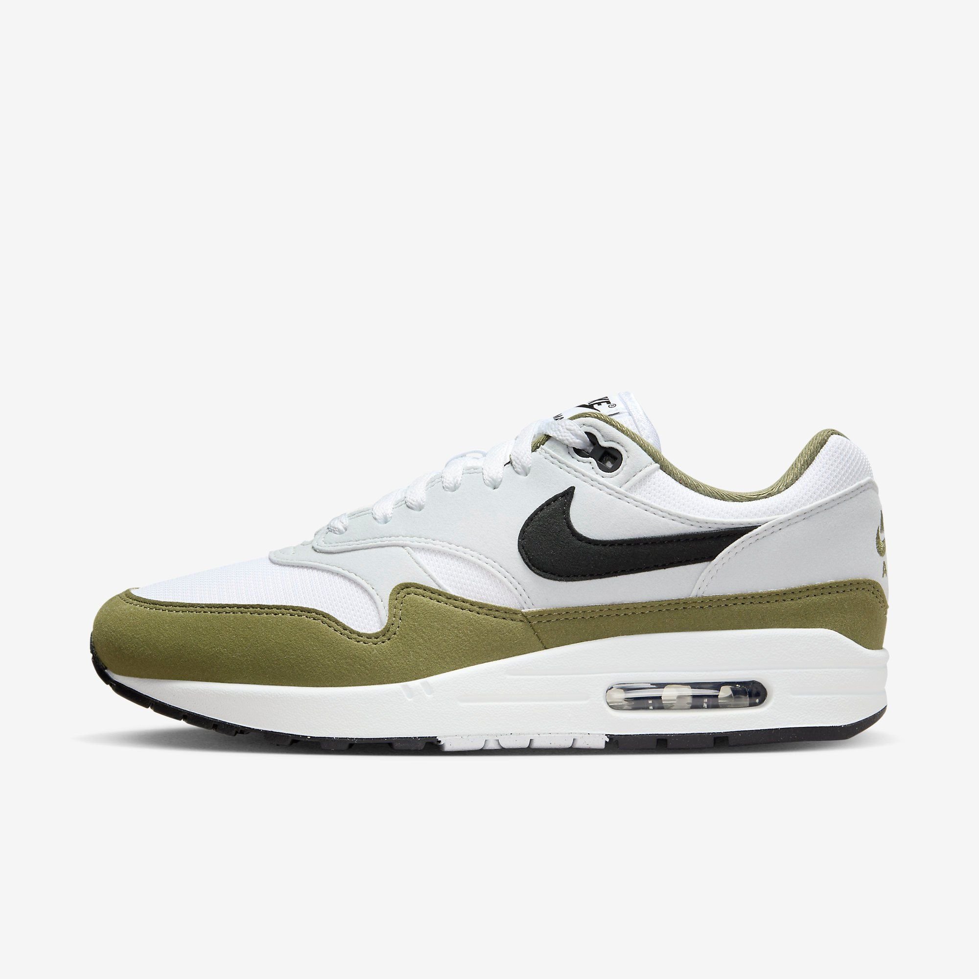  Nike Air Max 1 - White / Medium Olive 