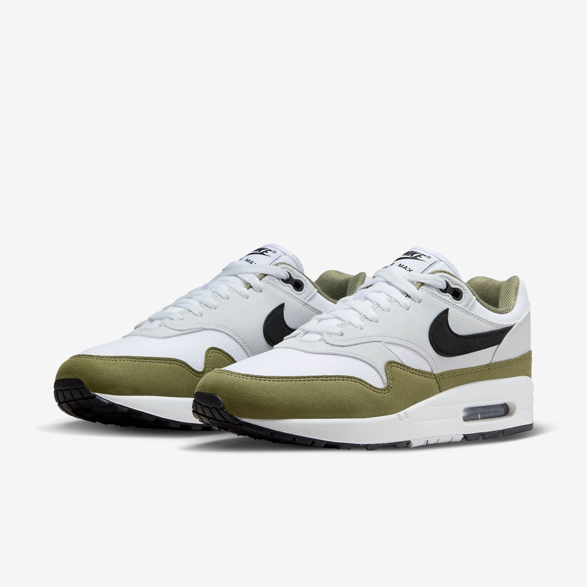  Nike Air Max 1 - White / Medium Olive 