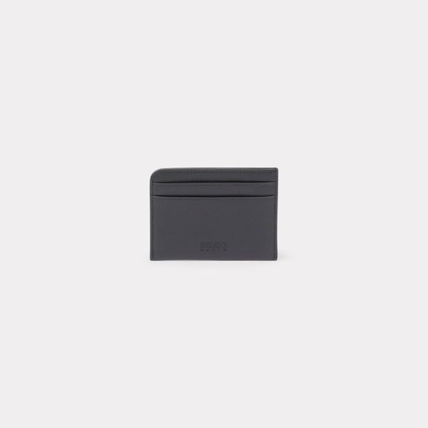  KENZO Tiger 'Varsity Jungle' Leather Card Holder - Black 