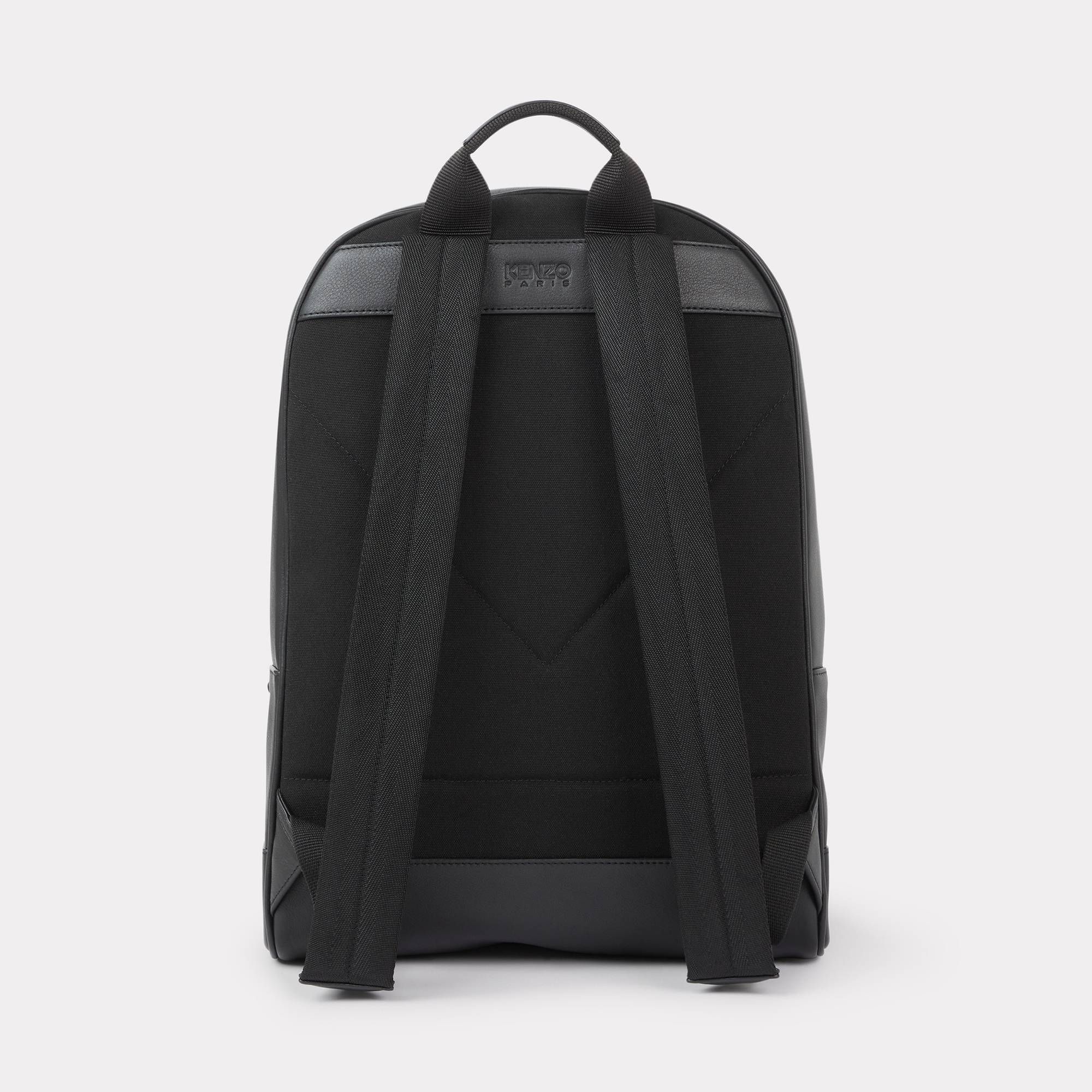  'KENZOGRAPHY' Leather Backpack - Black 