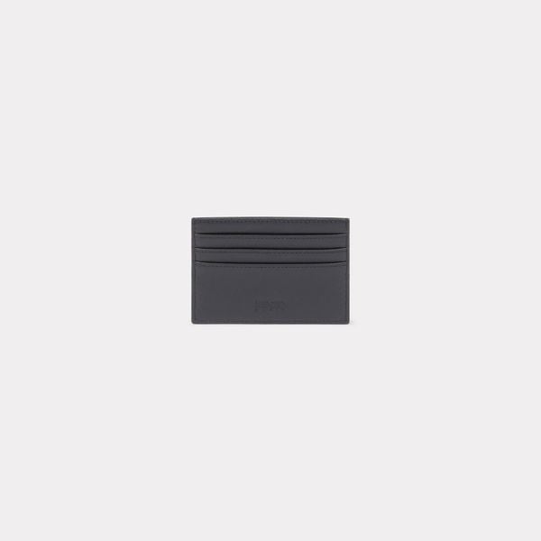  'KENZO Emboss' Leather Card Holder - Black 