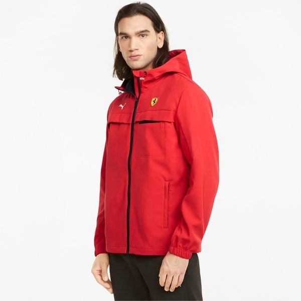  Ferrari Race SoftShell Regular Fit Jacket - Rosso Corsa 