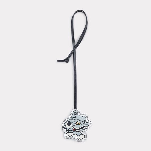  'KENZO VERDY MARKET' key holder in leather 