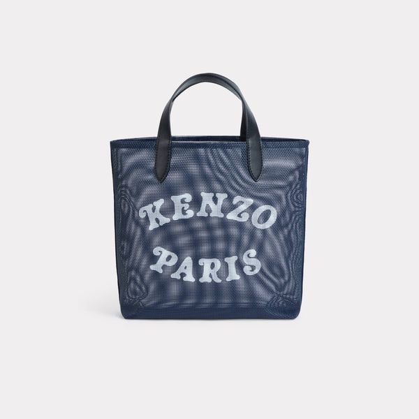  'KENZO Play' Small Tote Bag In Mesh - Navy Blue 