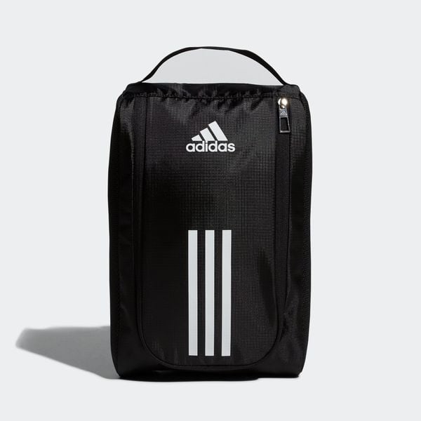  adidas Shoe Bag - Black / White Stripes 