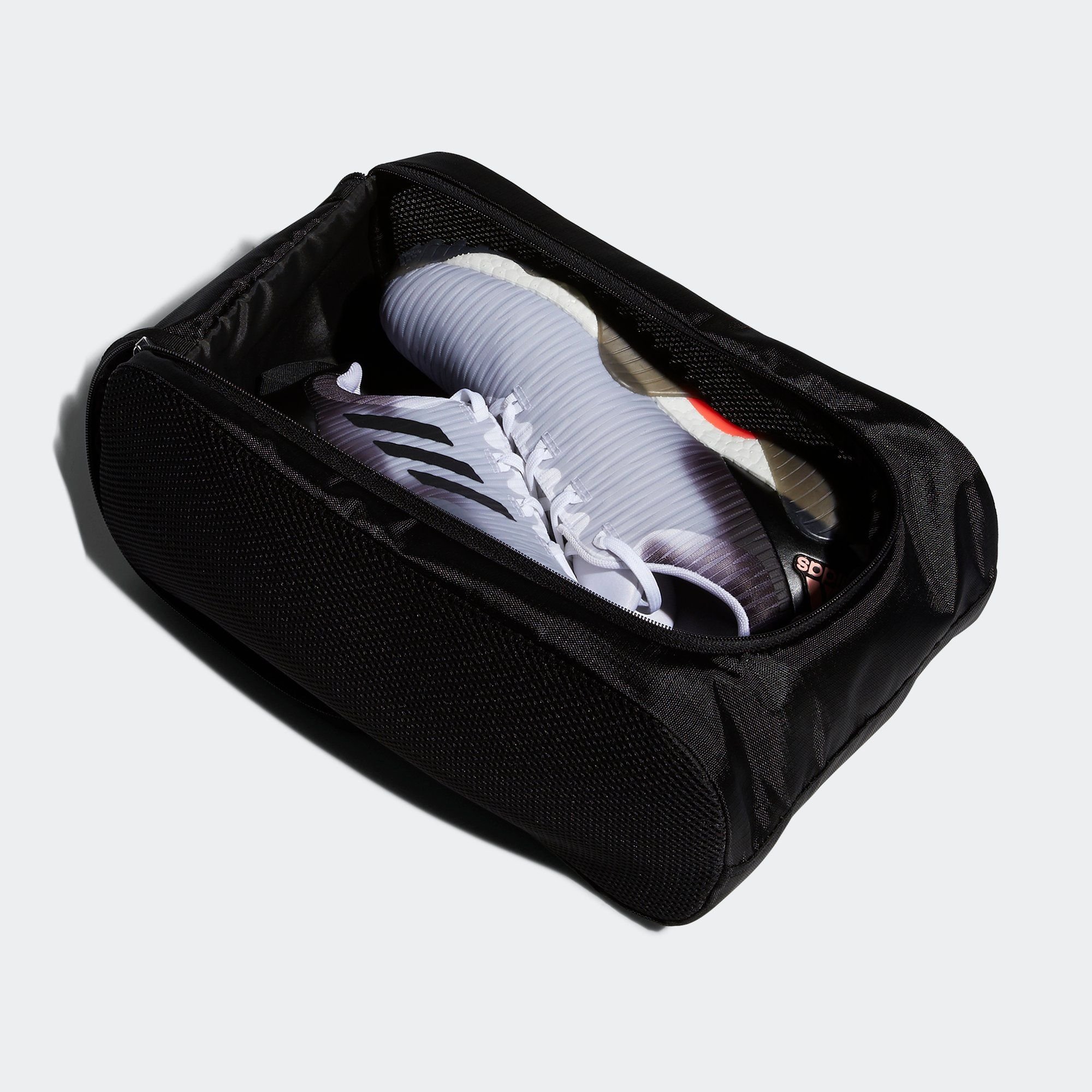  adidas Shoe Bag - Black / White Stripes 