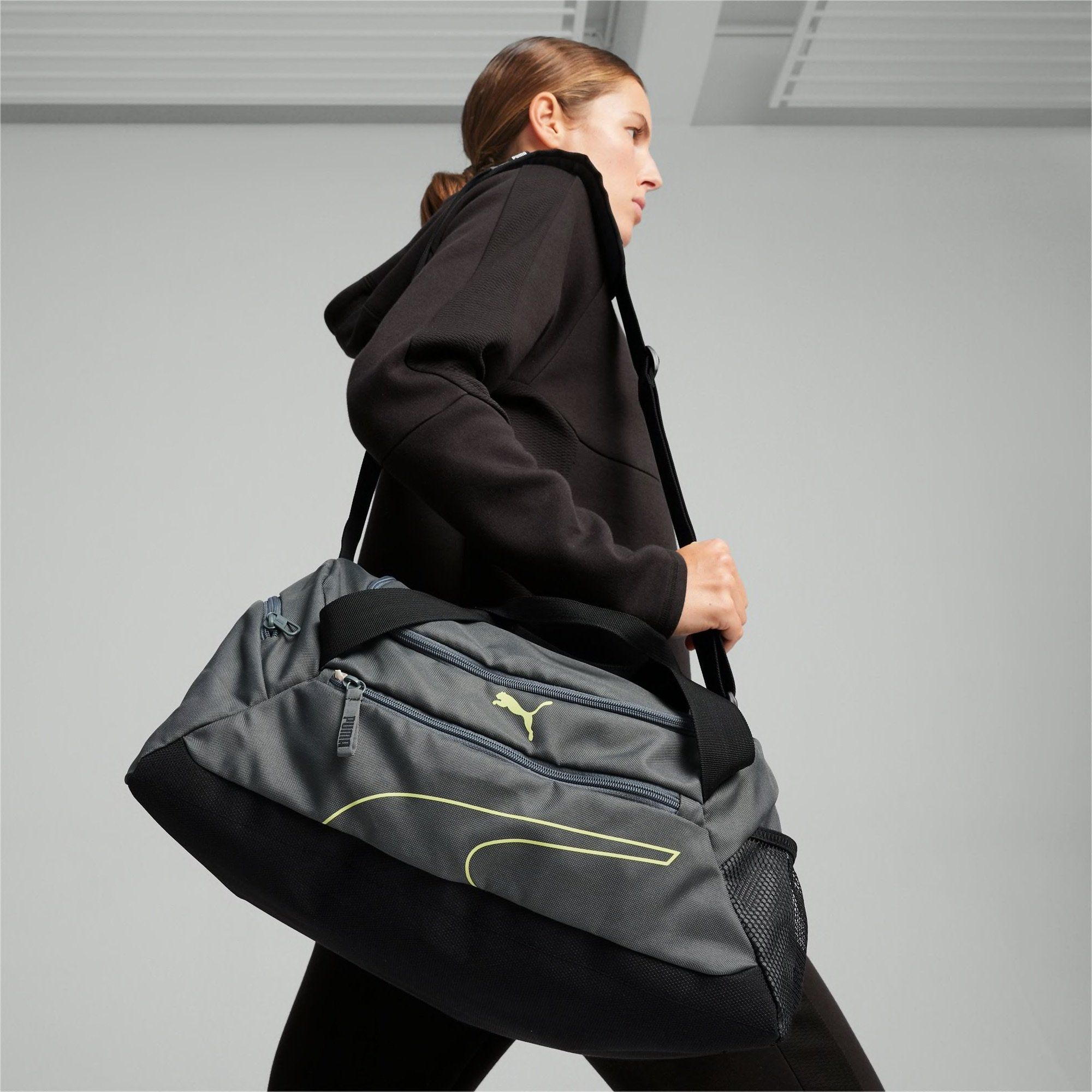  Puma Fundamentals Small Sports Bag - Grey 
