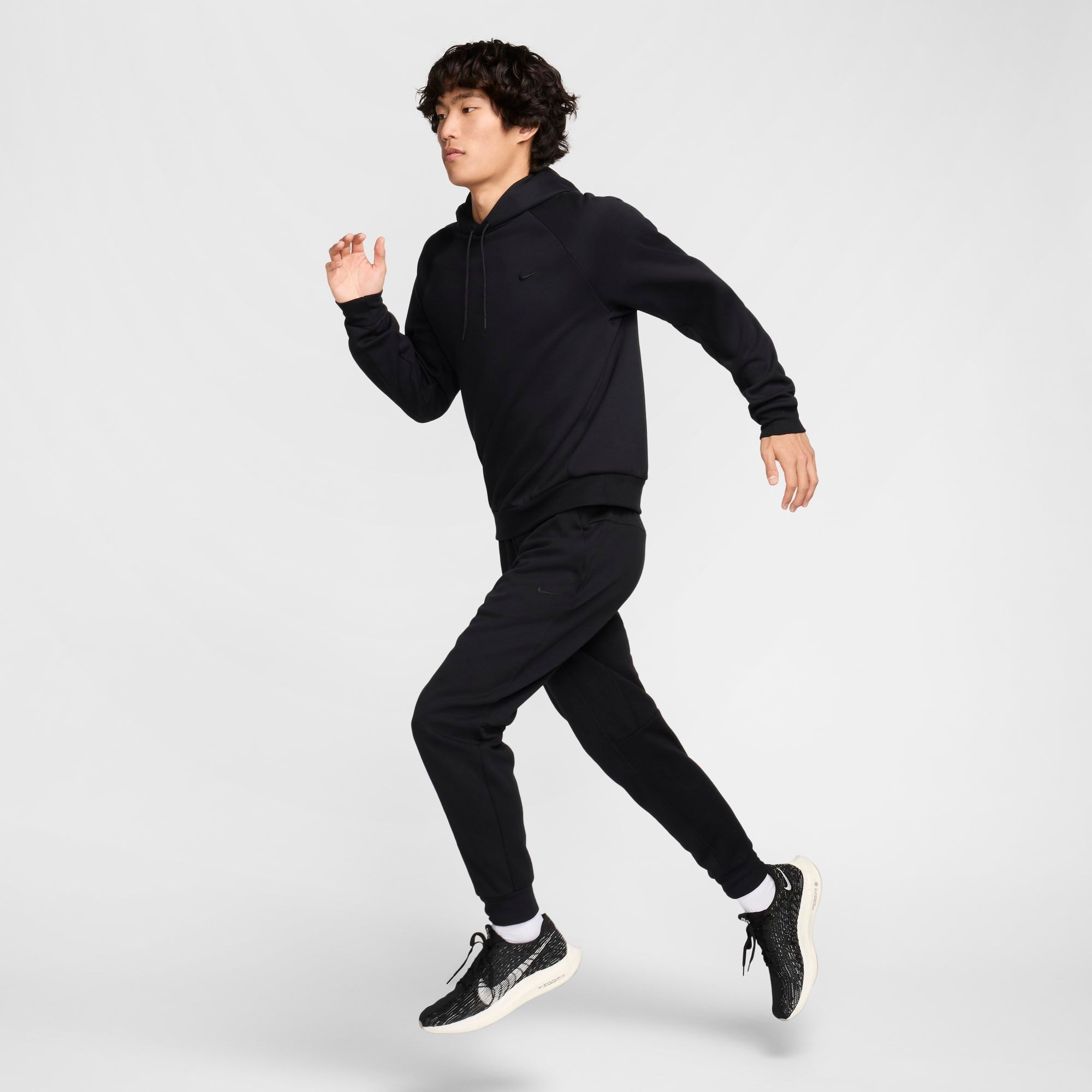  Nike Primary Dri-FIT UV Pullover Versatile Hoodie - Black 
