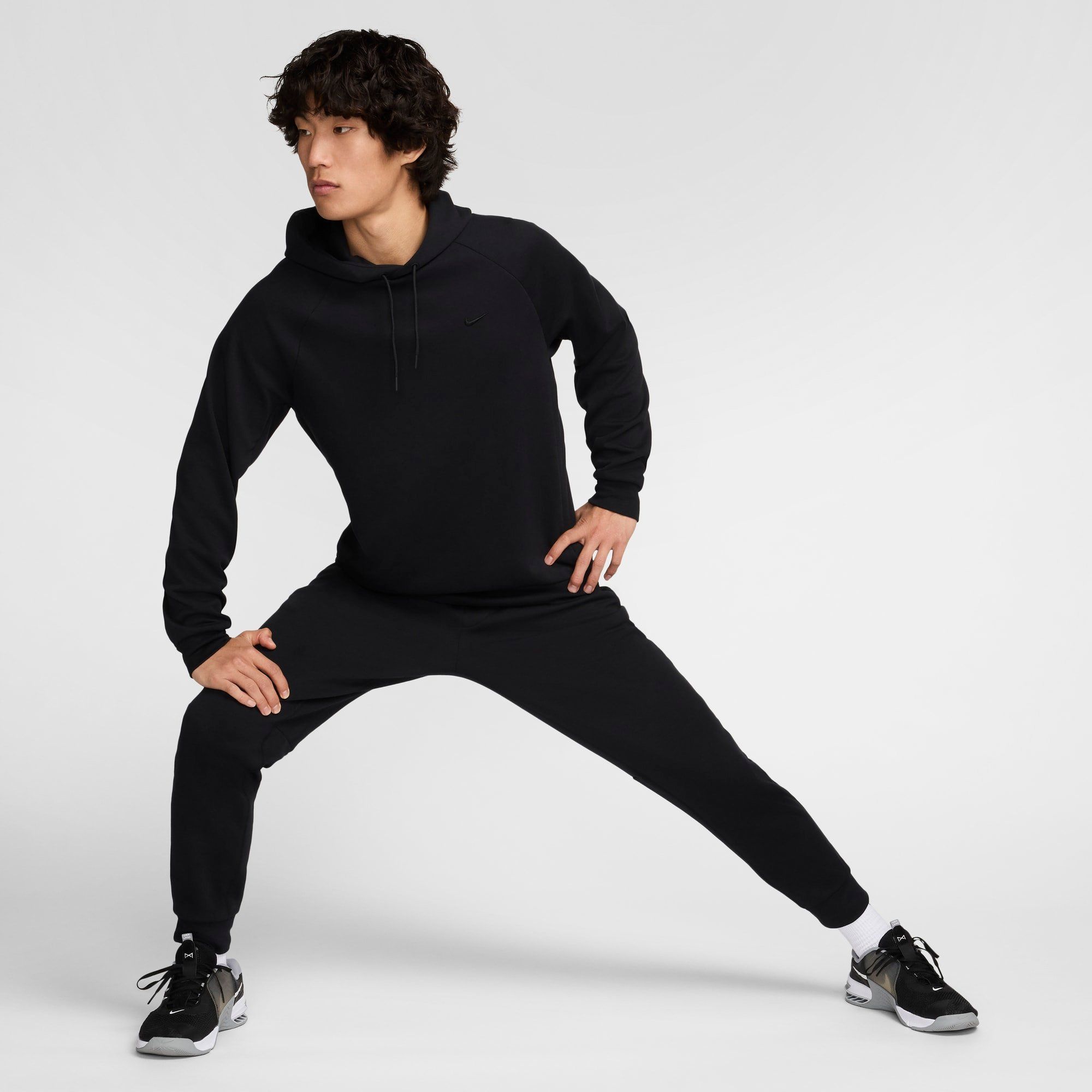  Nike Primary Dri-FIT UV Pullover Versatile Hoodie - Black 