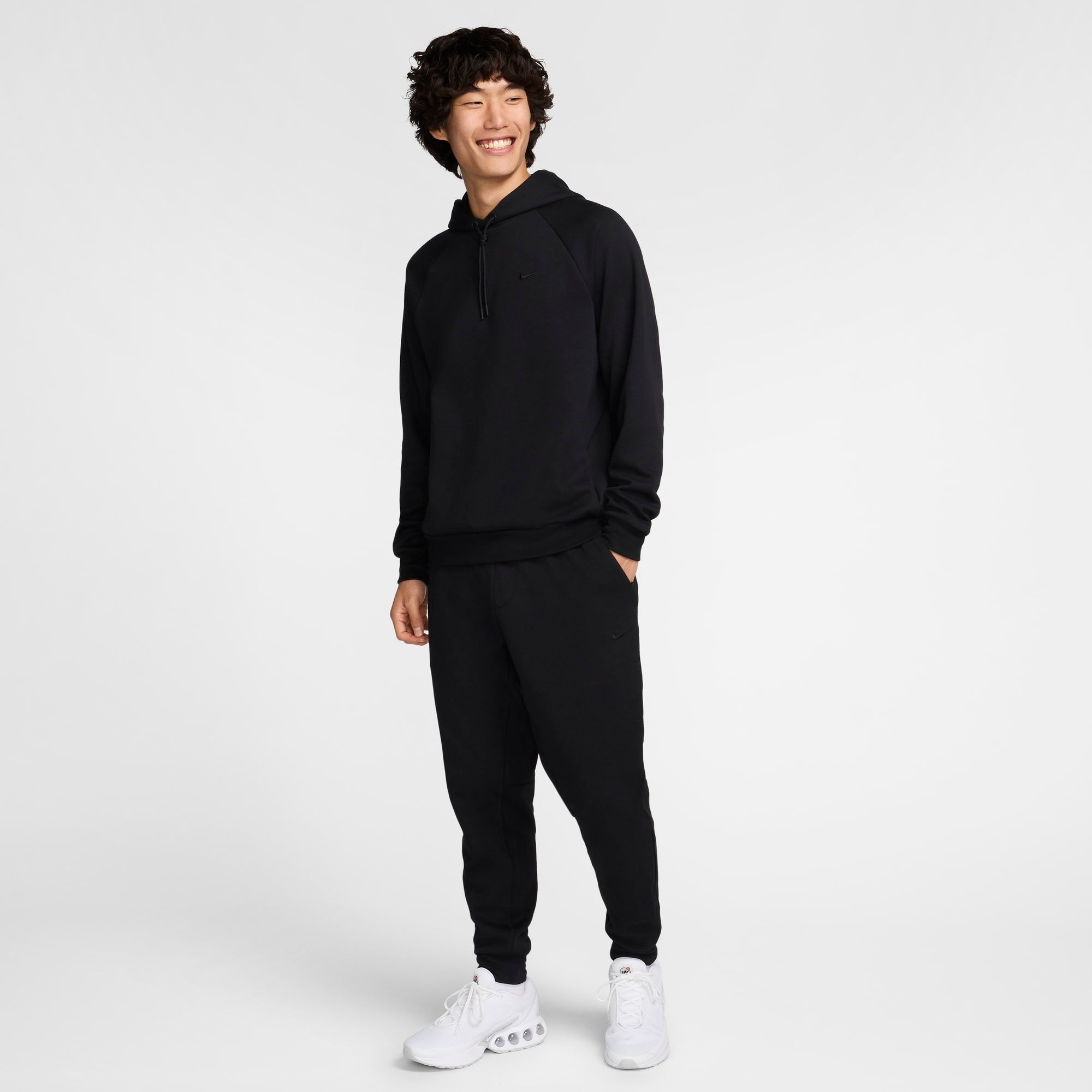  Nike Primary Dri-FIT UV Pullover Versatile Hoodie - Black 