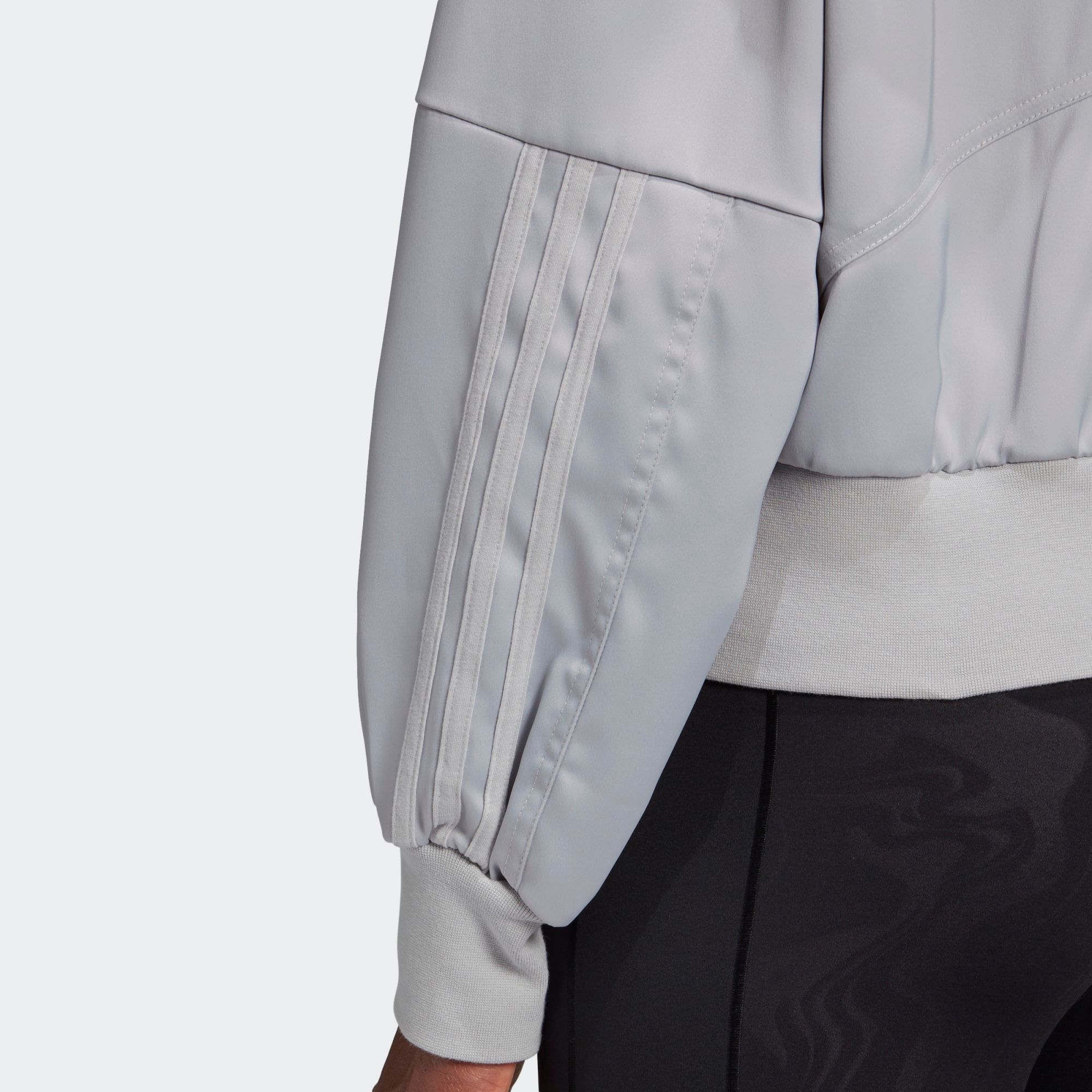  adidas Glam On Bomber Jacket - Grey Two 