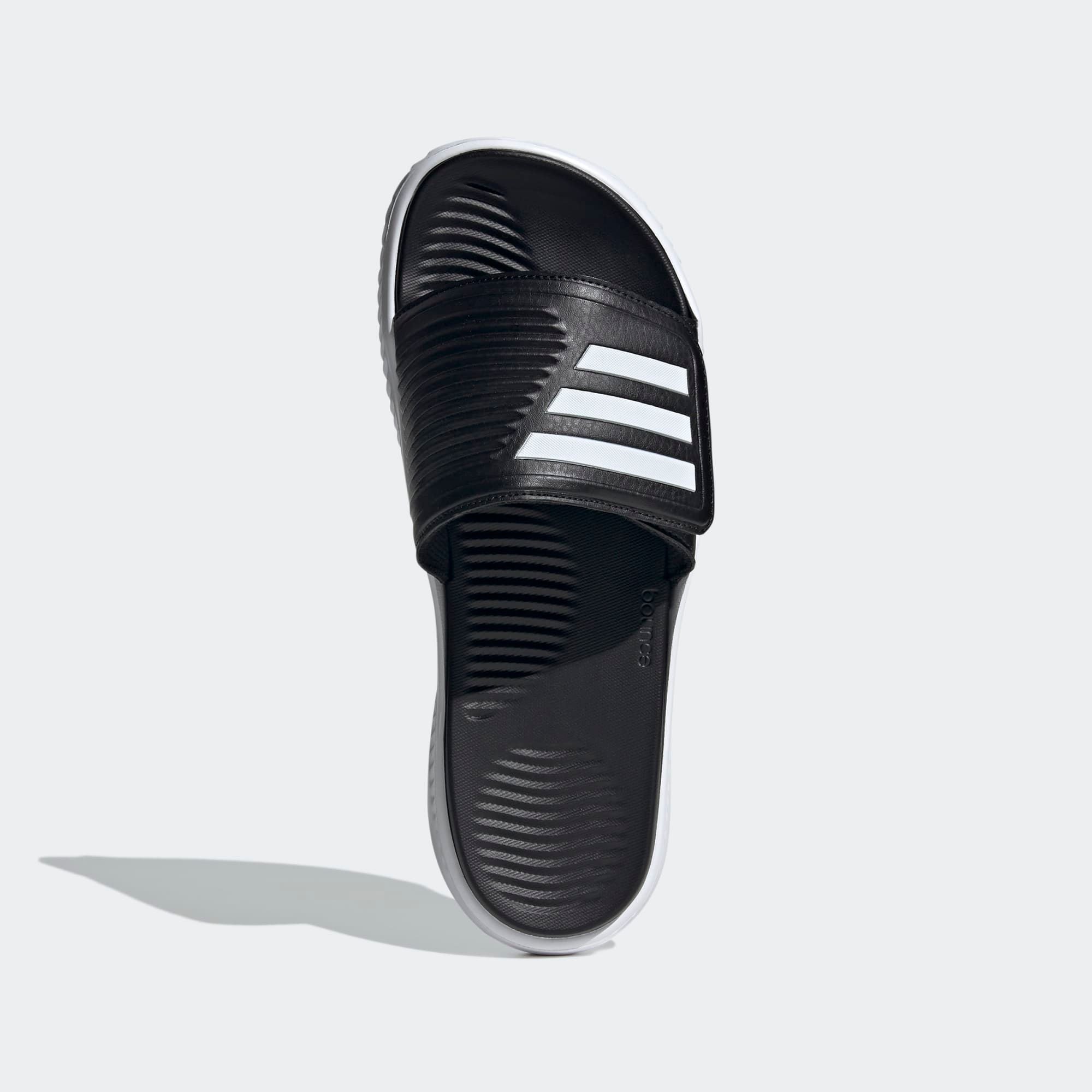  adidas Alphabounce Slides - Black / White 