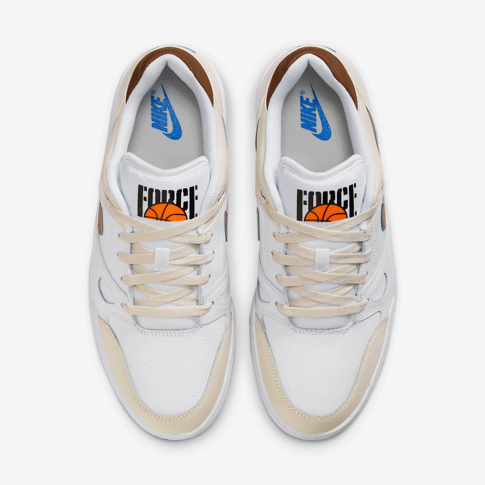  Nike Full Force Low - White / Brown 