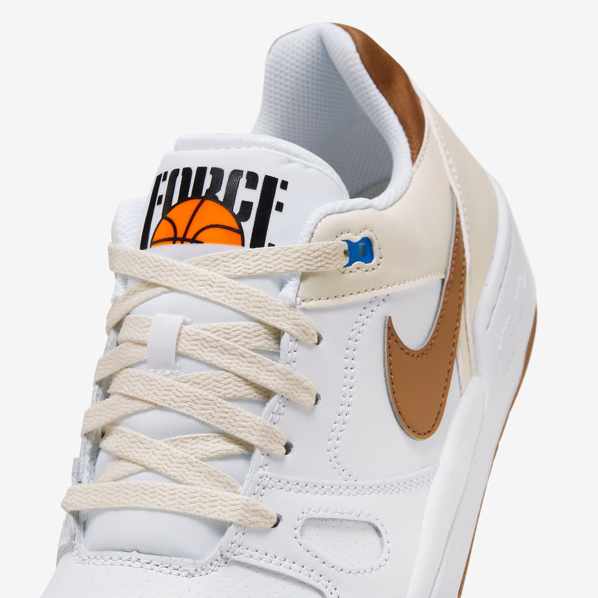  Nike Full Force Low - White / Brown 