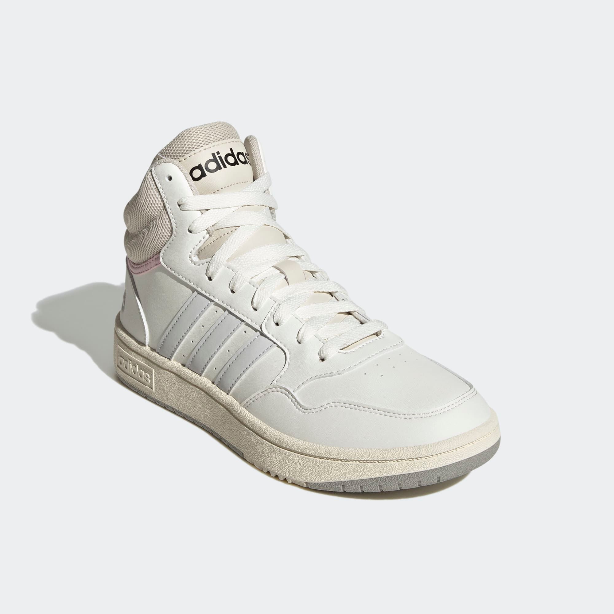  adidas Hoops 3.0 Mid Classic - Cloud White / Dash Grey 