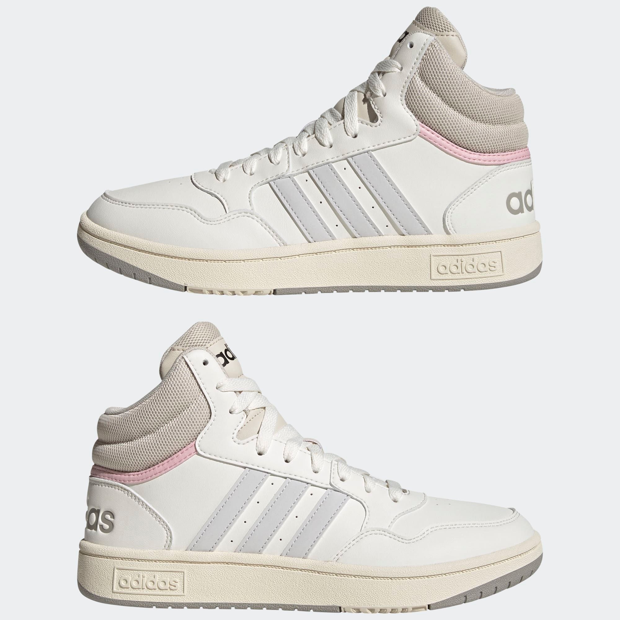  adidas Hoops 3.0 Mid Classic - Cloud White / Dash Grey 