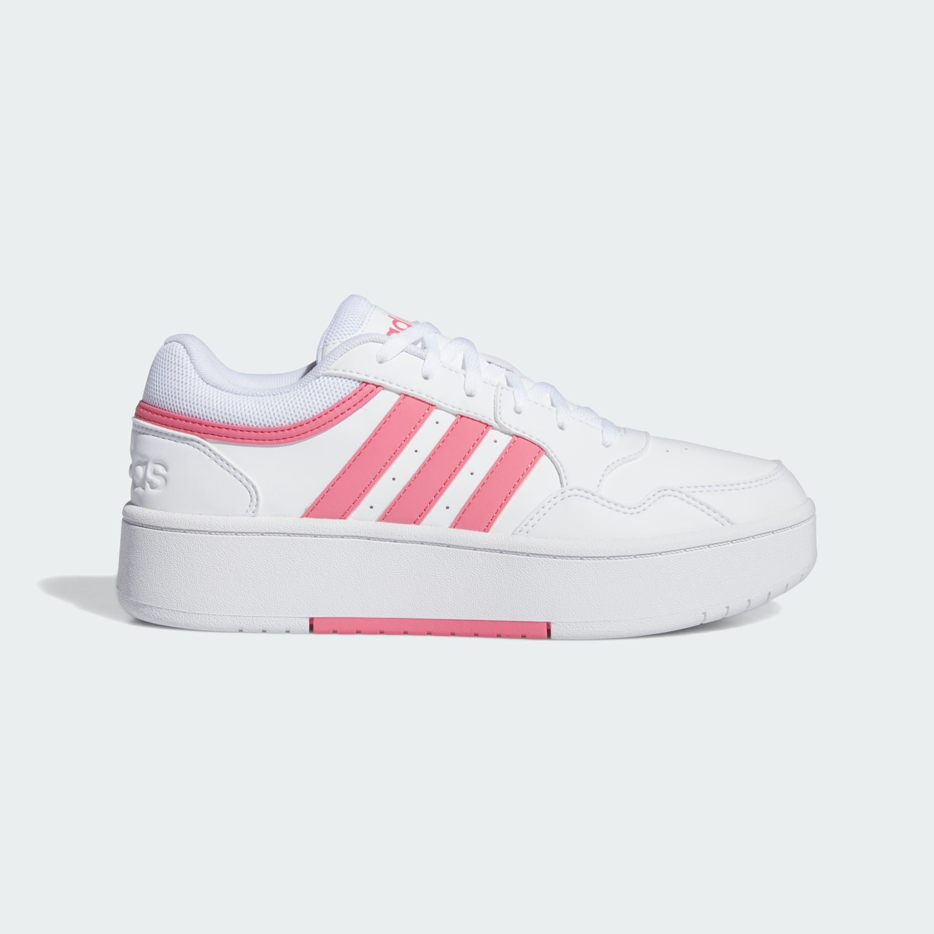  adidas Hoops 3.0 Bold - White / Pink Fusion 