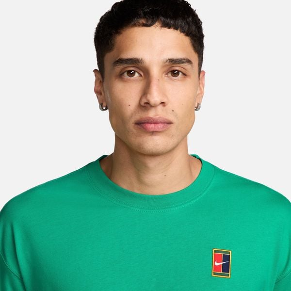  NikeCourt Max90 Tennis T-Shirt - Green 