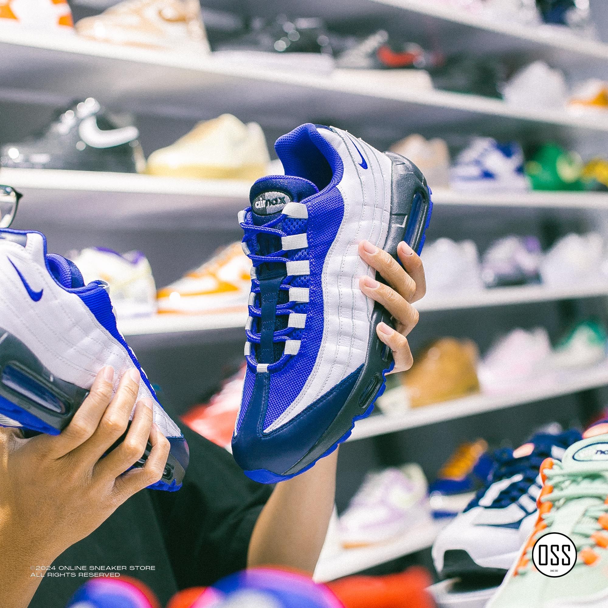  Nike Air Max 95 By You - White / Blue 