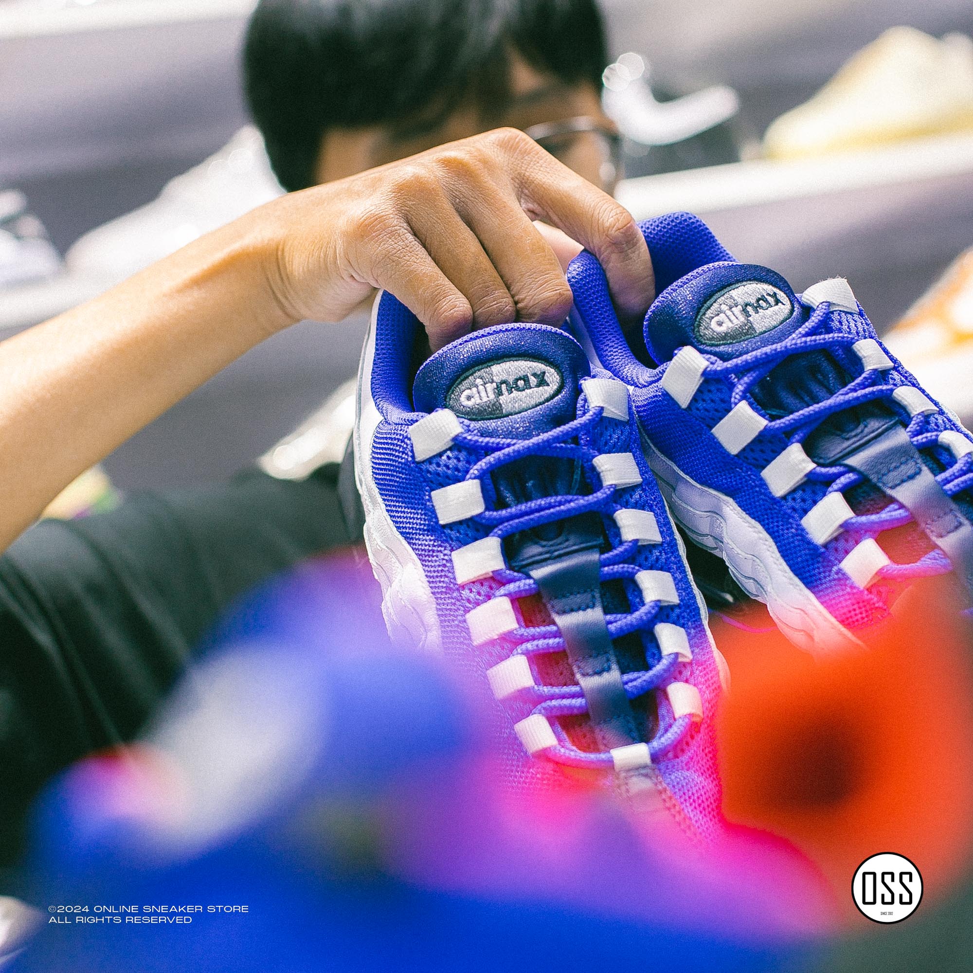 Nike Air Max 95 By You White Blue Online Sneaker Store