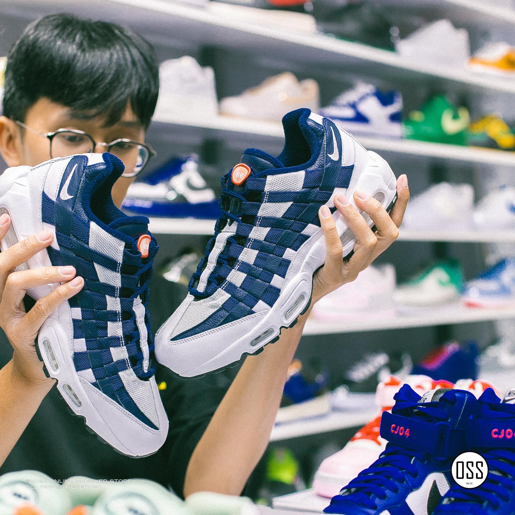  Nike Air Max 95 By You - White / Navy 