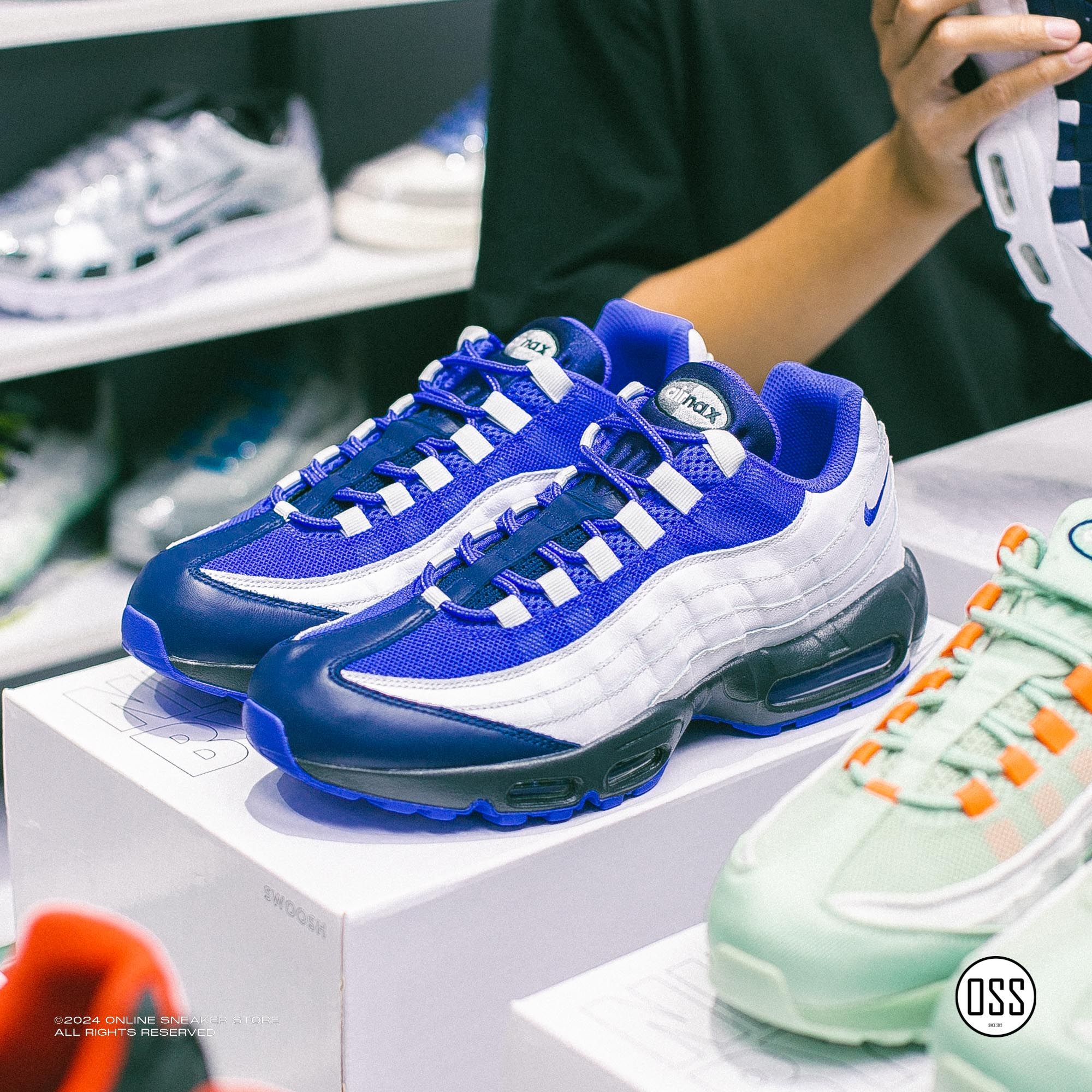  Nike Air Max 95 By You - White / Blue 