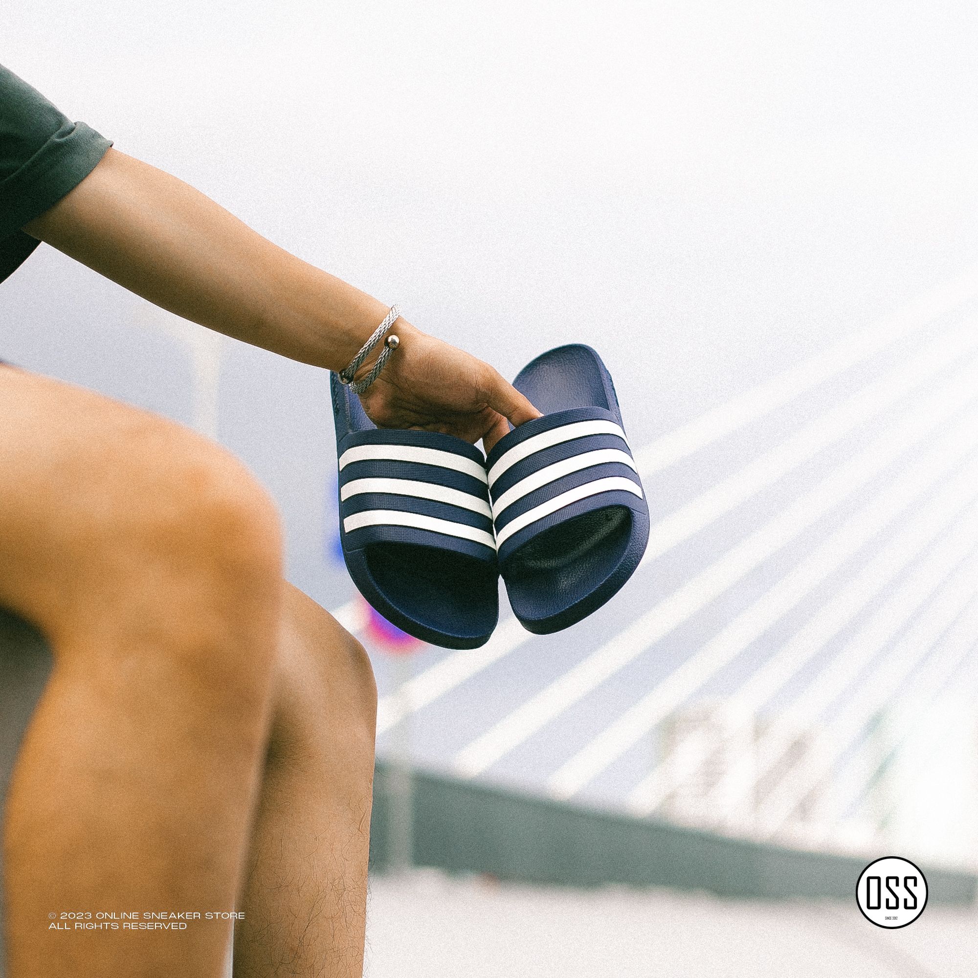  adidas Adilette Aqua - Dark Blue 