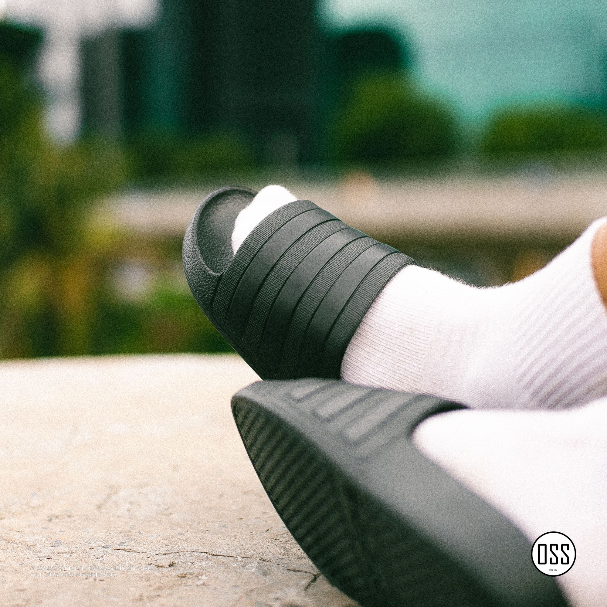  adidas Adilette Aqua - Black / Black 